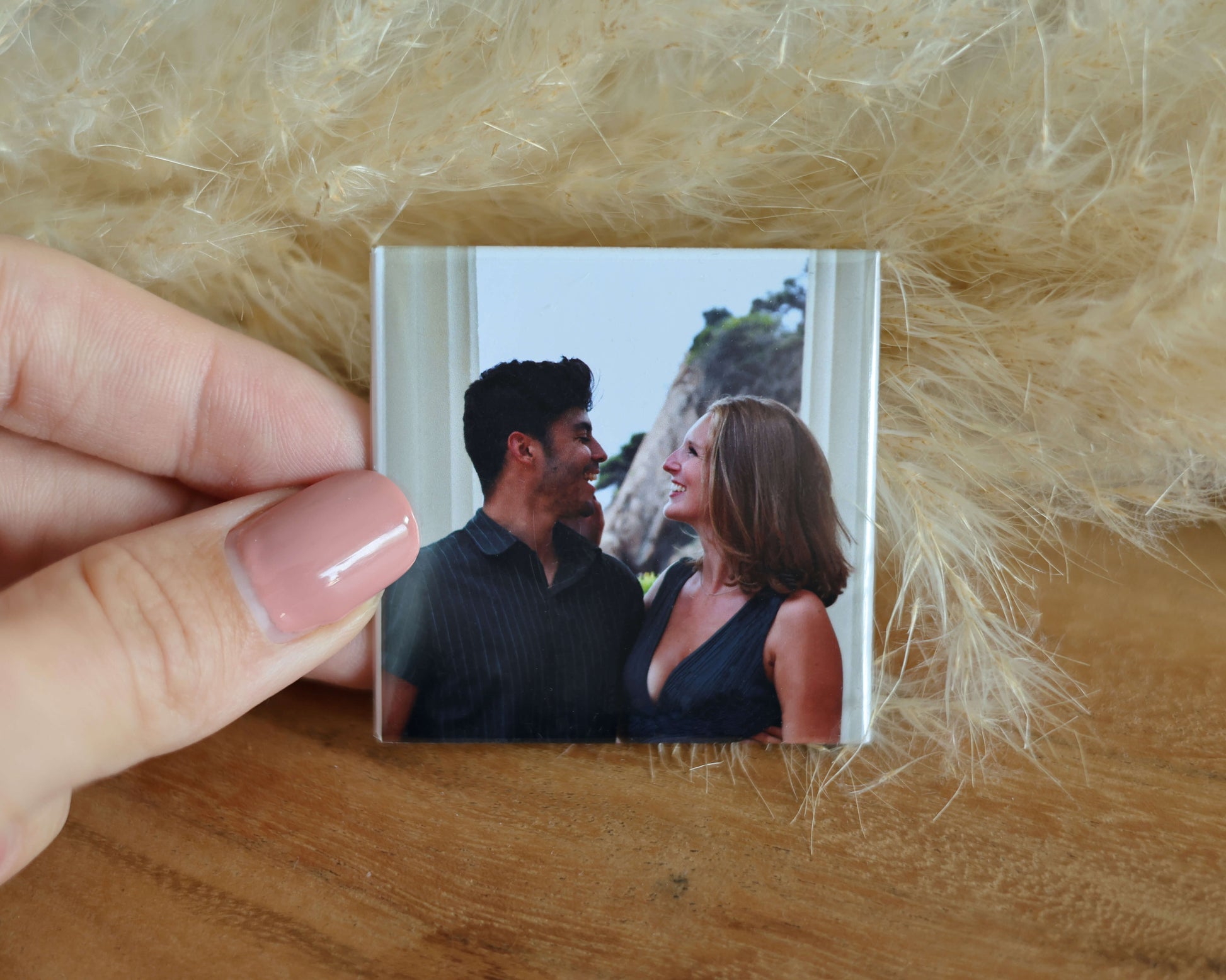 foto magneet van fotoshoot stel